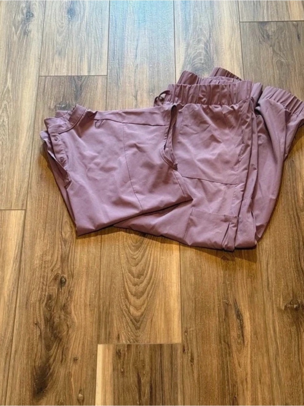 Hanes Lilac Scrub Set